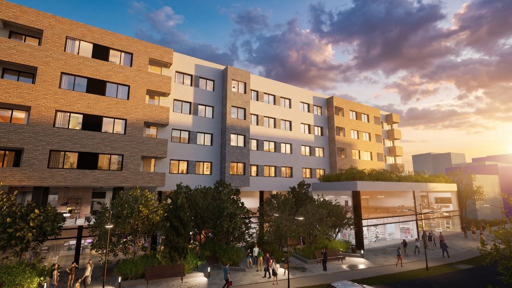 Luma Residence: 3D prikaz fasade sa ulice